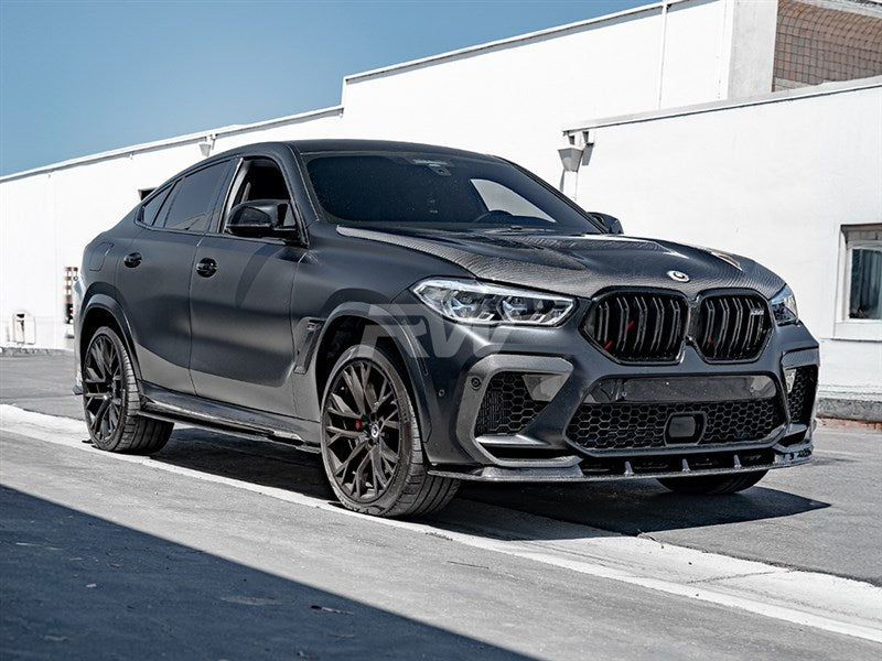 RW Carbon BMW F96 X6M RWS Carbon Fiber Front Lip-Exterior-Silicon Valley Bimmer
