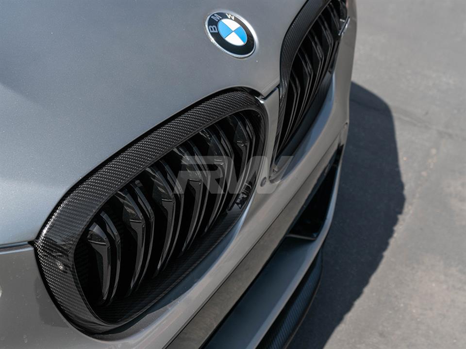 RW Carbon BMW F97 X3M F98 X4M Carbon Fiber Grille Surrounds-Exterior-Silicon Valley Bimmer