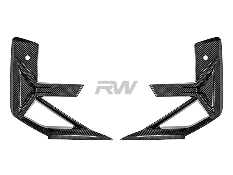 RW Carbon BMW F97 X3M F98 X4M LCI CF Front Bumper Trims-Exterior-Silicon Valley Bimmer