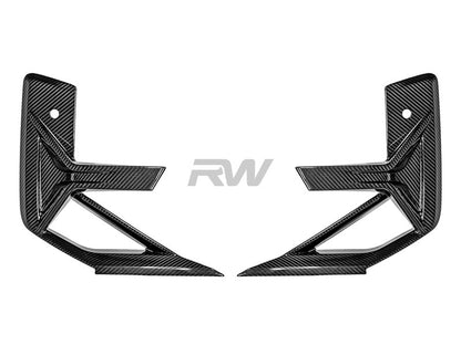 RW Carbon BMW F97 X3M F98 X4M LCI CF Front Bumper Trims-Exterior-Silicon Valley Bimmer