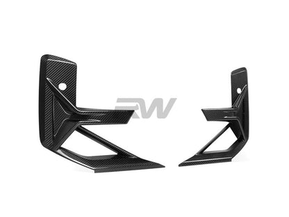RW Carbon BMW F97 X3M F98 X4M LCI CF Front Bumper Trims-Exterior-Silicon Valley Bimmer