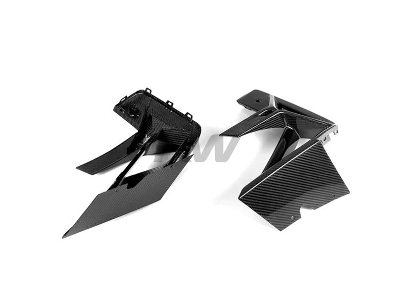 RW Carbon BMW F97 X3M F98 X4M LCI CF Front Bumper Trims-Exterior-Silicon Valley Bimmer