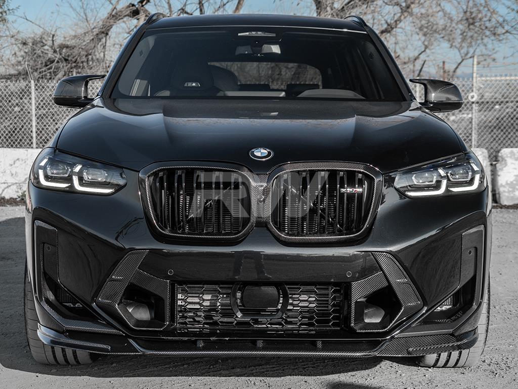 RW Carbon BMW F97 X3M F98 X4M LCI DTM Carbon Fiber Front Lip-Exterior-Silicon Valley Bimmer