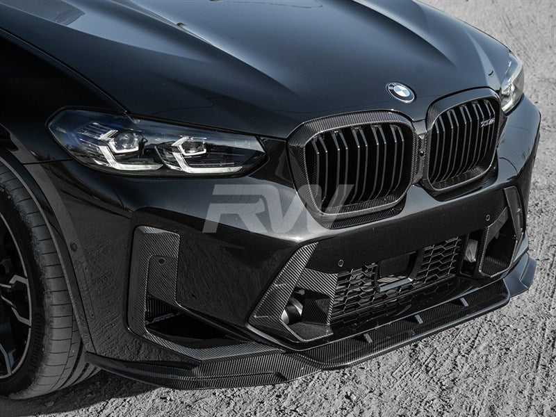 RW Carbon BMW F97 X3M F98 X4M LCI DTM Carbon Fiber Front Lip-Exterior-Silicon Valley Bimmer