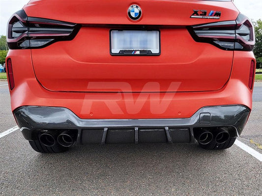 RW Carbon BMW F97 X3M LCI Carbon Fiber DTM Diffuser-Exterior-Silicon Valley Bimmer