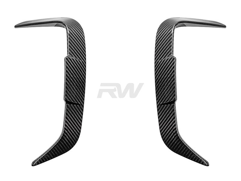 RW Carbon BMW F97 X3M LCI Carbon Fiber Rear Bumper Trims-Exterior-Silicon Valley Bimmer