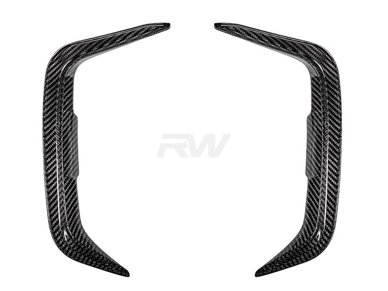 RW Carbon BMW F97 X3M LCI Carbon Fiber Rear Bumper Trims-Exterior-Silicon Valley Bimmer