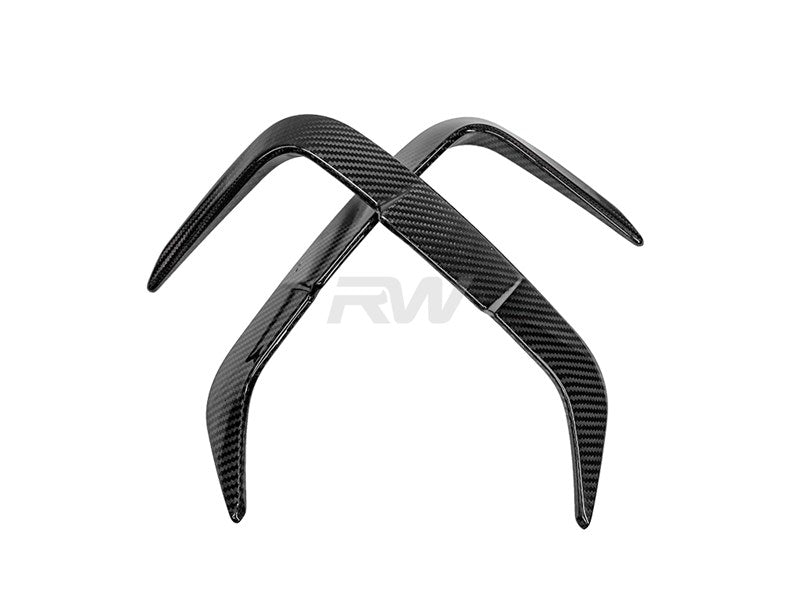 RW Carbon BMW F97 X3M LCI Carbon Fiber Rear Bumper Trims-Exterior-Silicon Valley Bimmer