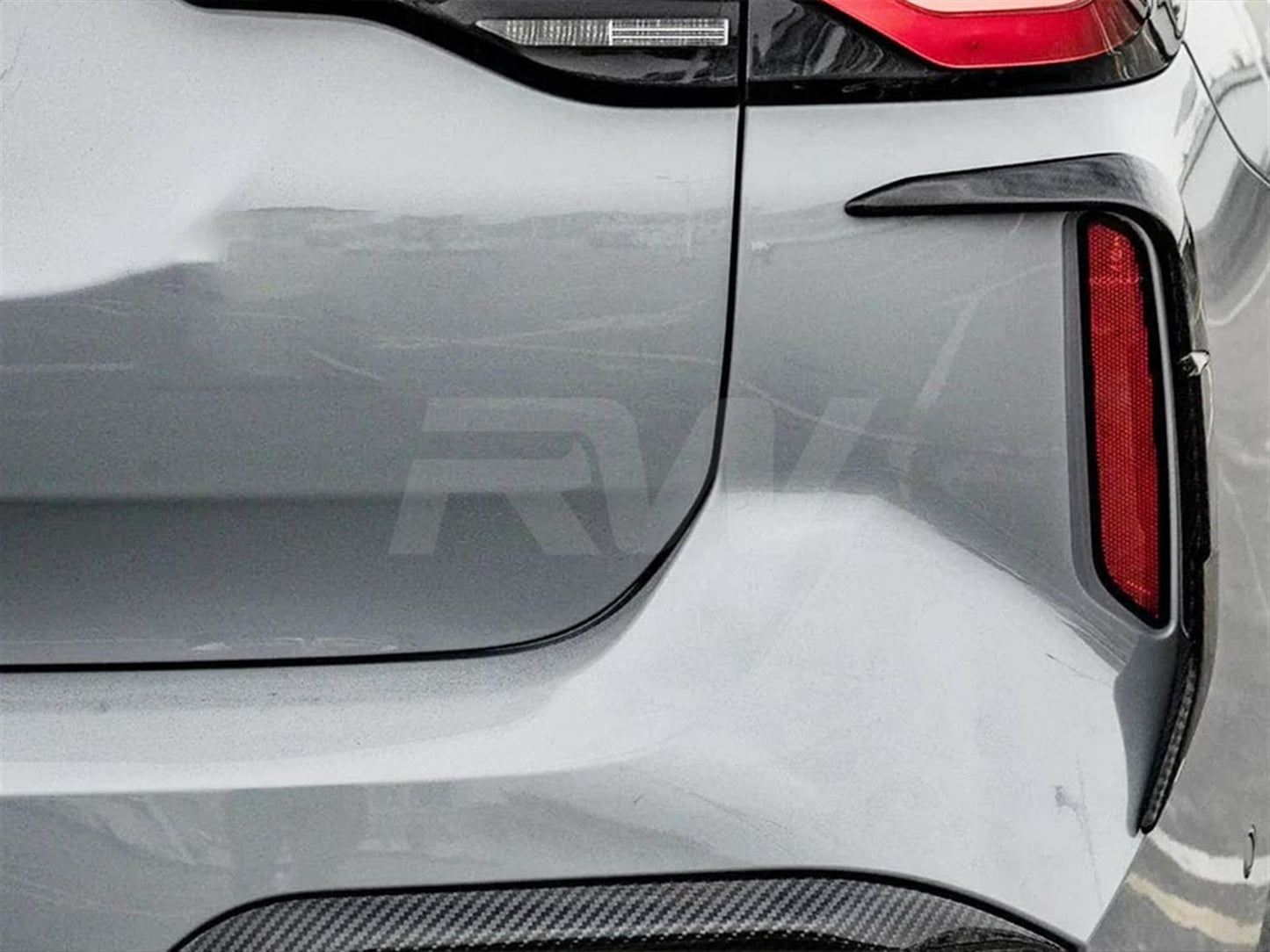RW Carbon BMW F97 X3M LCI Carbon Fiber Rear Bumper Trims-Exterior-Silicon Valley Bimmer