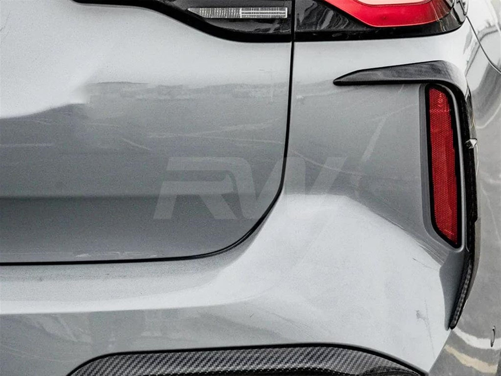 RW Carbon BMW F97 X3M LCI Carbon Fiber Rear Bumper Trims-Exterior-Silicon Valley Bimmer