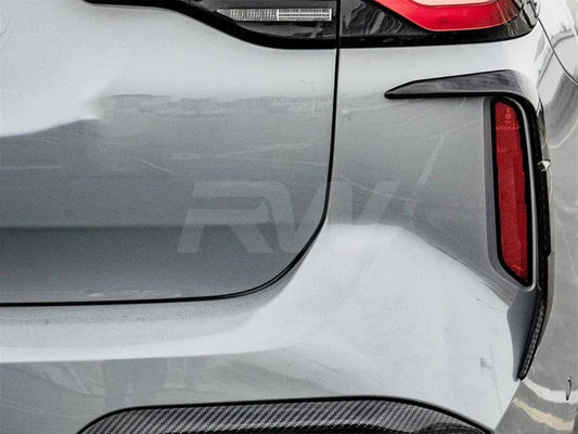 RW Carbon BMW F97 X3M LCI Carbon Fiber Rear Bumper Trims-Exterior-Silicon Valley Bimmer