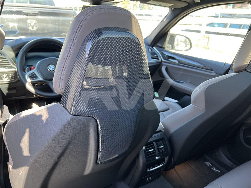 RW Carbon BMW F97 X3M/F98 X4M Carbon Fiber Upper Seat Backs-Exterior-Silicon Valley Bimmer