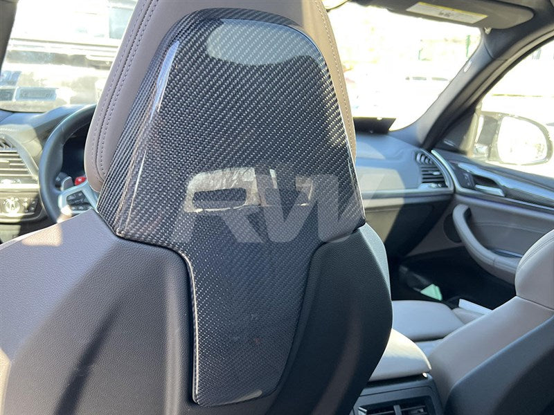 RW Carbon BMW F97 X3M/F98 X4M Carbon Fiber Upper Seat Backs-Exterior-Silicon Valley Bimmer