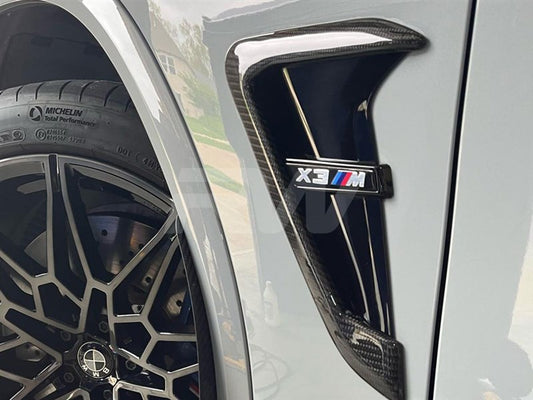 RW Carbon BMW F97 X3M/F98 X4M Carbon Fiber Vent Covers-Exterior-Silicon Valley Bimmer
