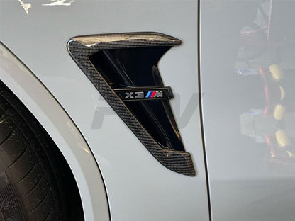 RW Carbon BMW F97 X3M/F98 X4M Carbon Fiber Vent Covers-Exterior-Silicon Valley Bimmer