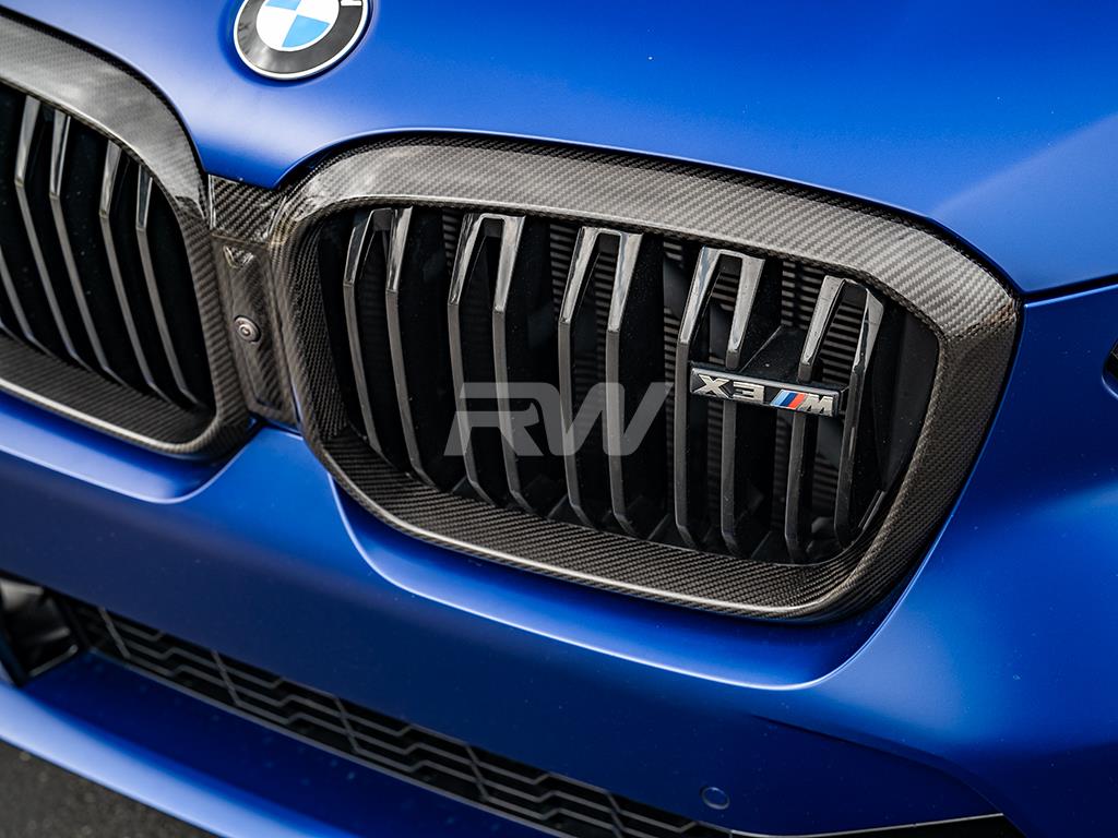RW Carbon BMW F97 X3M/F98 X4M LCI Carbon Fiber Grille Surround-Exterior-Silicon Valley Bimmer