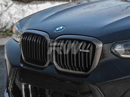 RW Carbon BMW F97 X3M/F98 X4M LCI Carbon Fiber Grille Surround-Exterior-Silicon Valley Bimmer