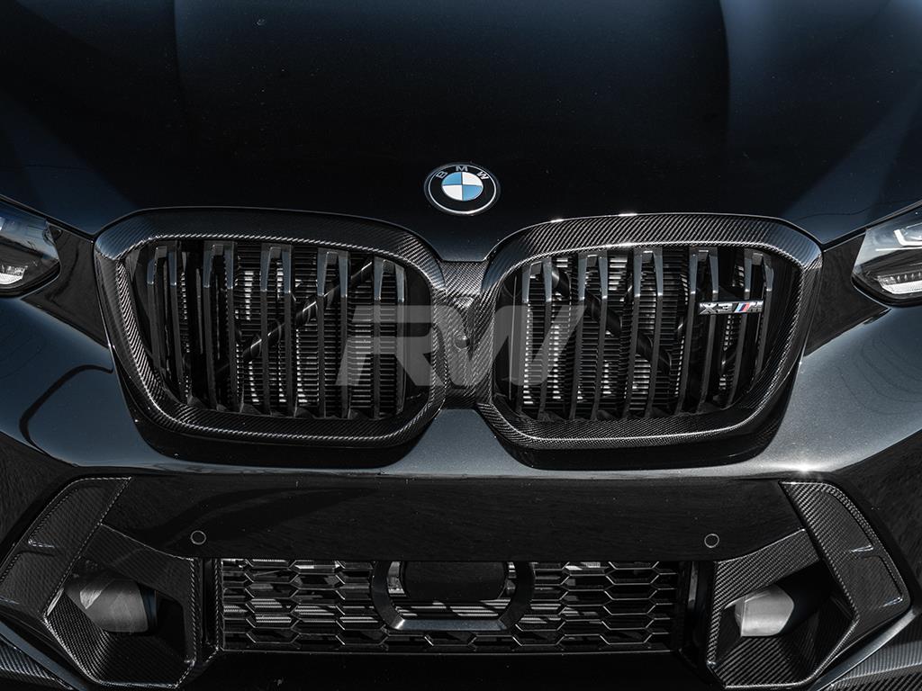 RW Carbon BMW F97 X3M/F98 X4M LCI Carbon Fiber Grille Surround-Exterior-Silicon Valley Bimmer