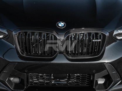 RW Carbon BMW F97 X3M/F98 X4M LCI Carbon Fiber Grille Surround-Exterior-Silicon Valley Bimmer