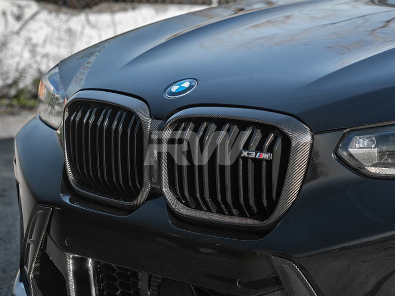 RW Carbon BMW F97 X3M/F98 X4M LCI Carbon Fiber Grille Surround-Exterior-Silicon Valley Bimmer