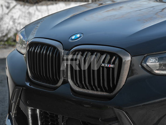 RW Carbon BMW F97 X3M/F98 X4M LCI Carbon Fiber Grille Surround-Exterior-Silicon Valley Bimmer