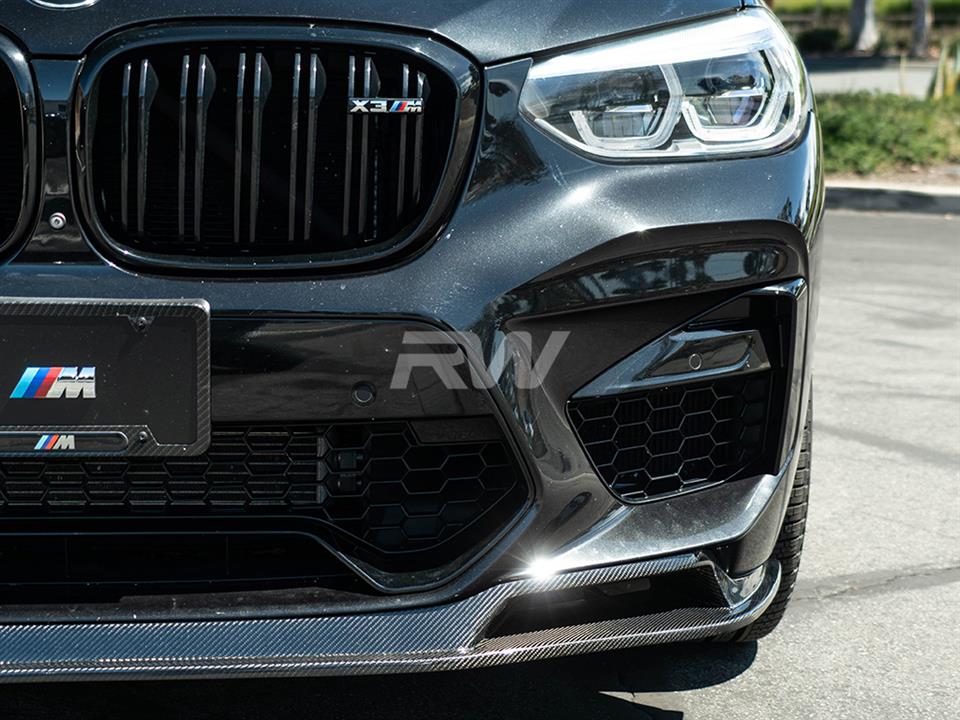 RW Carbon BMW F97 X3M/F98 X4M RWS Carbon Fiber Front Lip-Exterior-Silicon Valley Bimmer