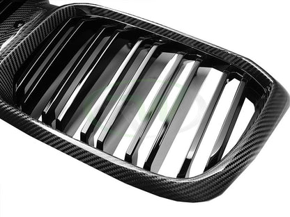 RW Carbon BMW G01 G02 F97 F98 LCI Dual Slat Carbon Fiber Grille-Exterior-Silicon Valley Bimmer