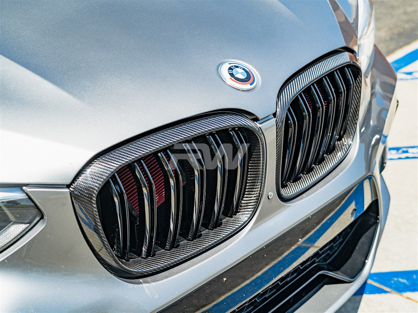 RW Carbon BMW G01 G02 F97 F98 Pre LCI Dual Slat CF Grilles-Exterior-Silicon Valley Bimmer