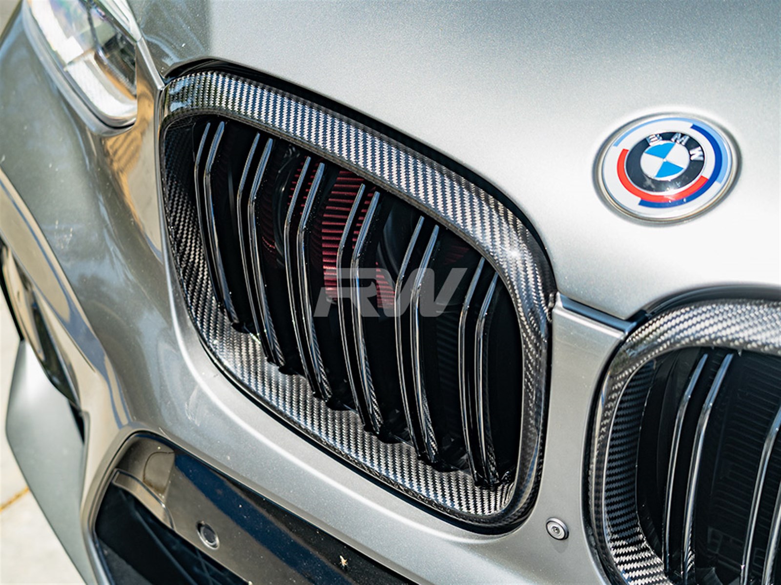 RW Carbon BMW G01 G02 F97 F98 Pre LCI Dual Slat CF Grilles-Exterior-Silicon Valley Bimmer