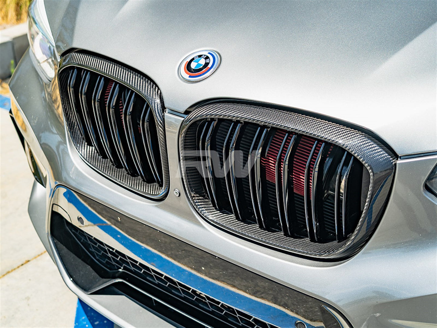 RW Carbon BMW G01 G02 F97 F98 Pre LCI Dual Slat CF Grilles-Exterior-Silicon Valley Bimmer