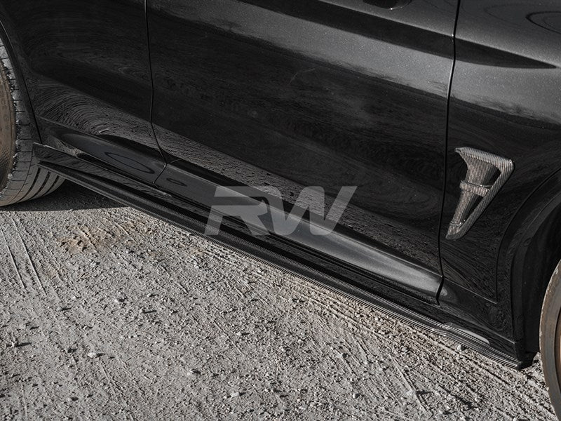 RW Carbon BMW G01 G02 F97 F98 RWS CF Side Skirt Extensions-Exterior-Silicon Valley Bimmer