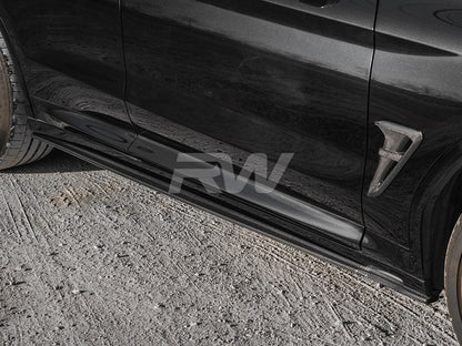 RW Carbon BMW G01 G02 F97 F98 RWS CF Side Skirt Extensions-Exterior-Silicon Valley Bimmer