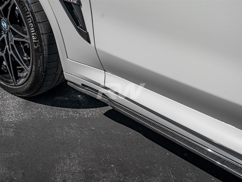 RW Carbon BMW G01 G02 F97 F98 RWS CF Side Skirt Extensions-Exterior-Silicon Valley Bimmer
