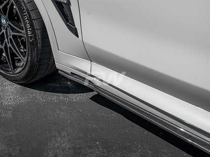 RW Carbon BMW G01 G02 F97 F98 RWS CF Side Skirt Extensions-Exterior-Silicon Valley Bimmer