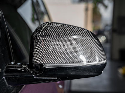 RW Carbon BMW G01 G02 G05 G06 G07 Carbon Fiber Mirror Caps-Exterior-Silicon Valley Bimmer