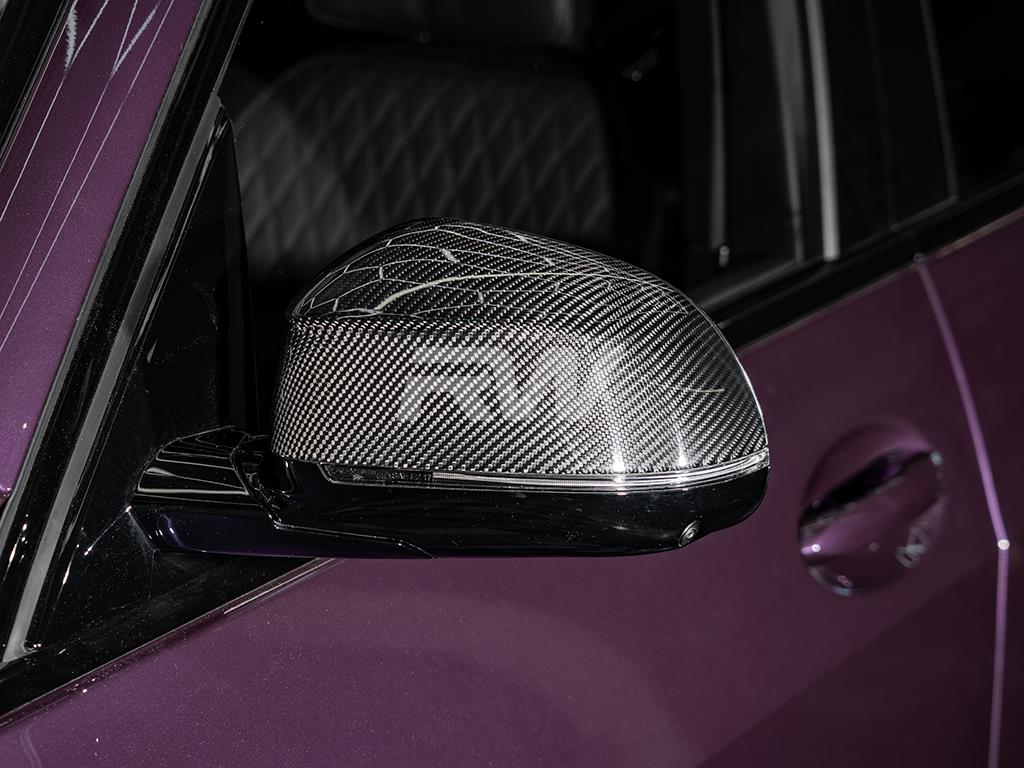 RW Carbon BMW G01 G02 G05 G06 G07 Carbon Fiber Mirror Caps-Exterior-Silicon Valley Bimmer