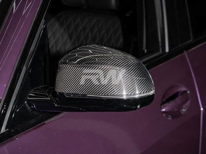 RW Carbon BMW G01 G02 G05 G06 G07 Carbon Fiber Mirror Caps-Exterior-Silicon Valley Bimmer