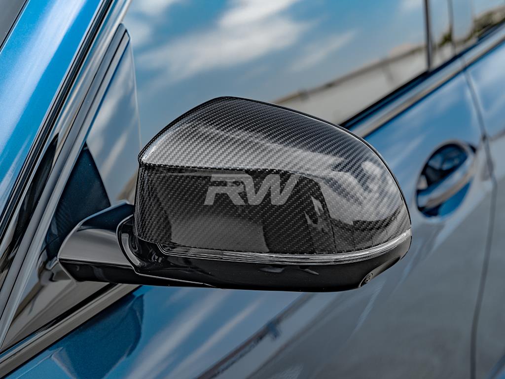 RW Carbon BMW G01 G02 G05 G06 G07 Carbon Fiber Mirror Caps-Exterior-Silicon Valley Bimmer