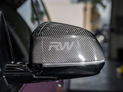 RW Carbon BMW G01 G02 G05 G06 G07 Carbon Fiber Mirror Caps-Exterior-Silicon Valley Bimmer