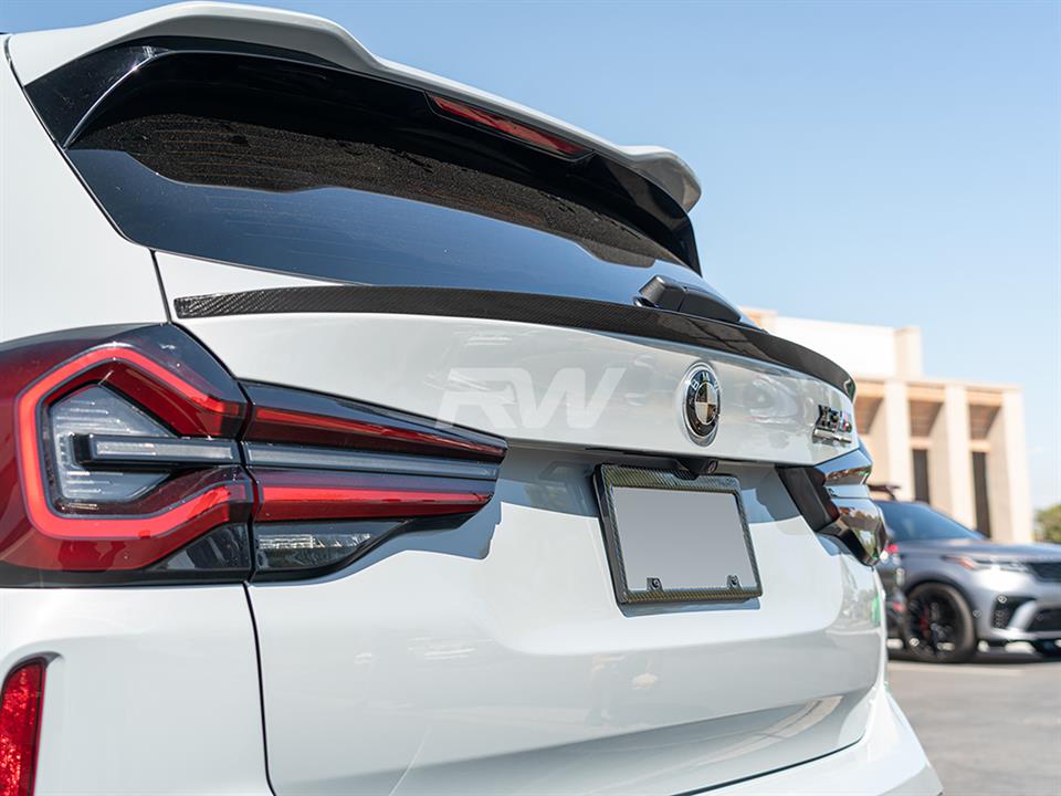RW Carbon BMW G01 X3 F97 X3M RWS Carbon Fiber Mid Spoiler-Exterior-Silicon Valley Bimmer