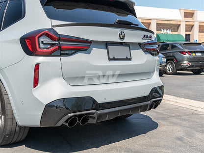 RW Carbon BMW G01 X3 F97 X3M RWS Carbon Fiber Mid Spoiler-Exterior-Silicon Valley Bimmer