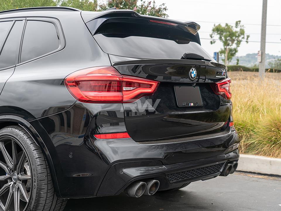 RW Carbon BMW G01 X3 F97 X3M RWS Carbon Fiber Mid Spoiler-Exterior-Silicon Valley Bimmer