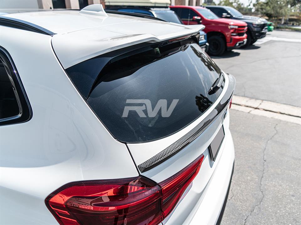 RW Carbon BMW G01 X3 F97 X3M RWS Carbon Fiber Mid Spoiler-Exterior-Silicon Valley Bimmer