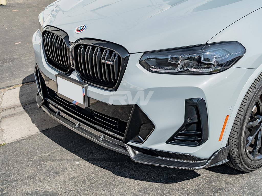 RW Carbon BMW G01 X3 G02 X4 LCI Carbon Fiber Front Lip-Exterior-Silicon Valley Bimmer