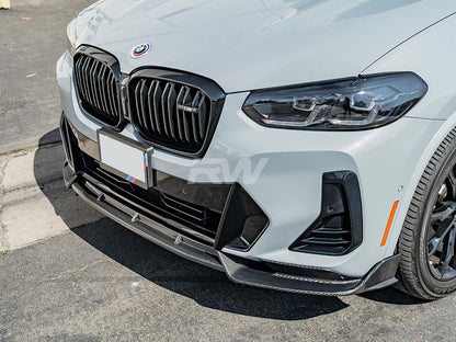 RW Carbon BMW G01 X3 G02 X4 LCI Carbon Fiber Front Lip-Exterior-Silicon Valley Bimmer