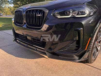 RW Carbon BMW G01 X3 G02 X4 LCI Carbon Fiber Front Lip-Exterior-Silicon Valley Bimmer