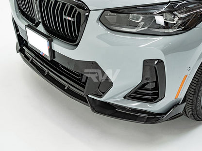 RW Carbon BMW G01 X3 G02 X4 LCI Carbon Fiber Front Lip-Exterior-Silicon Valley Bimmer