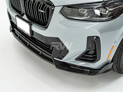 RW Carbon BMW G01 X3 G02 X4 LCI Carbon Fiber Front Lip-Exterior-Silicon Valley Bimmer
