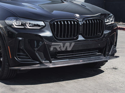RW Carbon BMW G01 X3 G02 X4 LCI Suvneer CF Front Lip-Exterior-Silicon Valley Bimmer