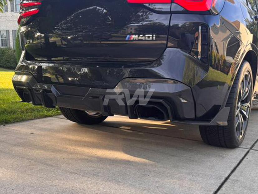 RW Carbon BMW G01 X3 LCI SQ Style Carbon Fiber Diffuser-Exterior-Silicon Valley Bimmer
